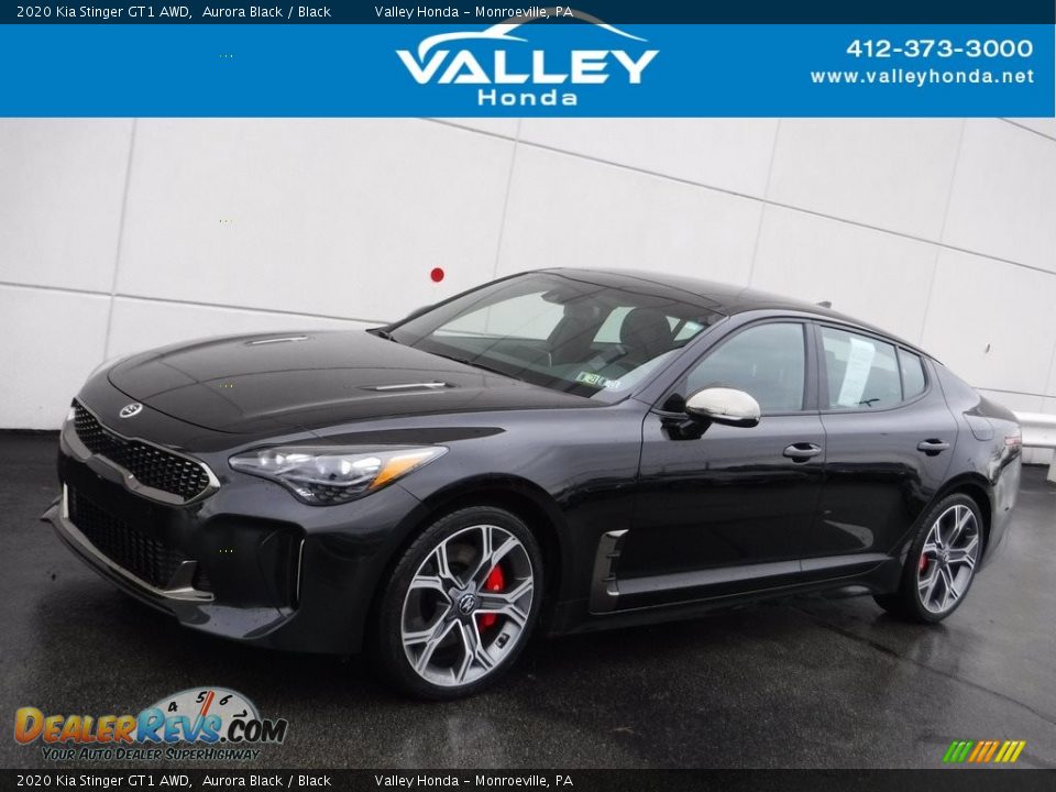 2020 Kia Stinger GT1 AWD Aurora Black / Black Photo #1