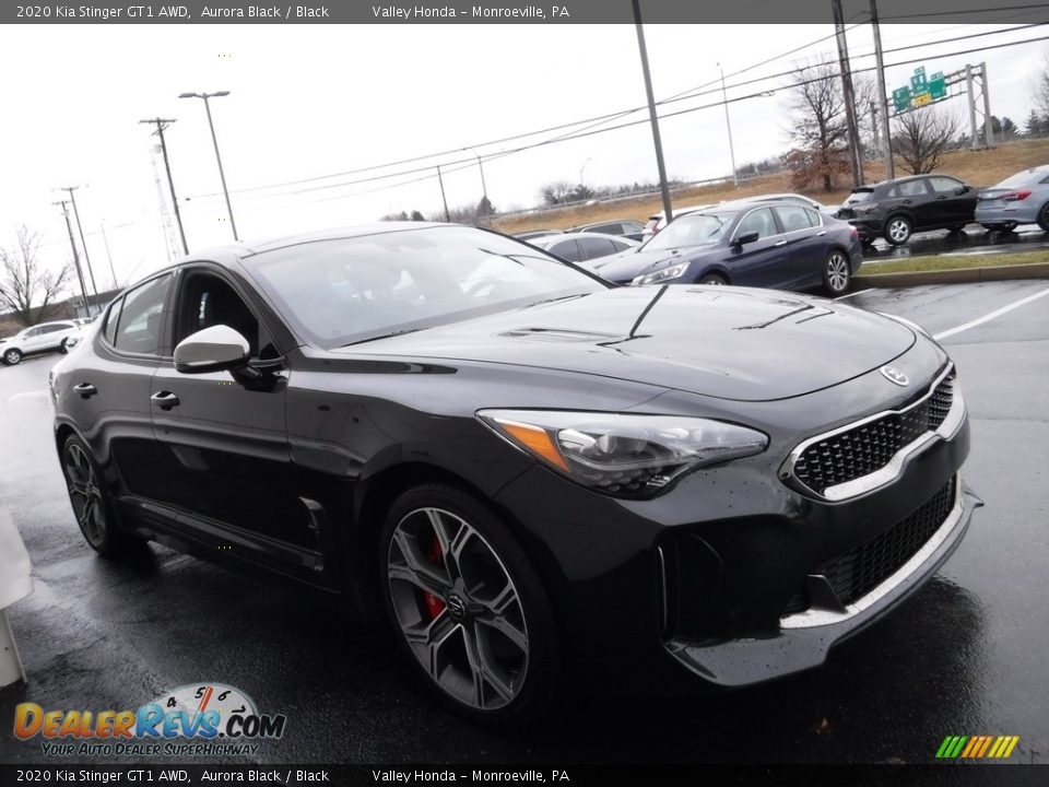 2020 Kia Stinger GT1 AWD Aurora Black / Black Photo #7