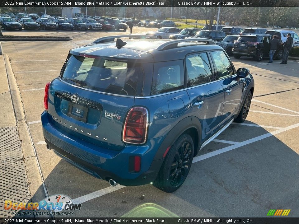 2023 Mini Countryman Cooper S All4 Island Blue Metallic / Cloth/Leatherette Black Pearl Photo #4