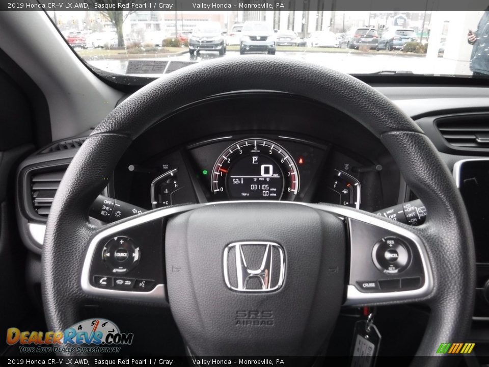 2019 Honda CR-V LX AWD Basque Red Pearl II / Gray Photo #17