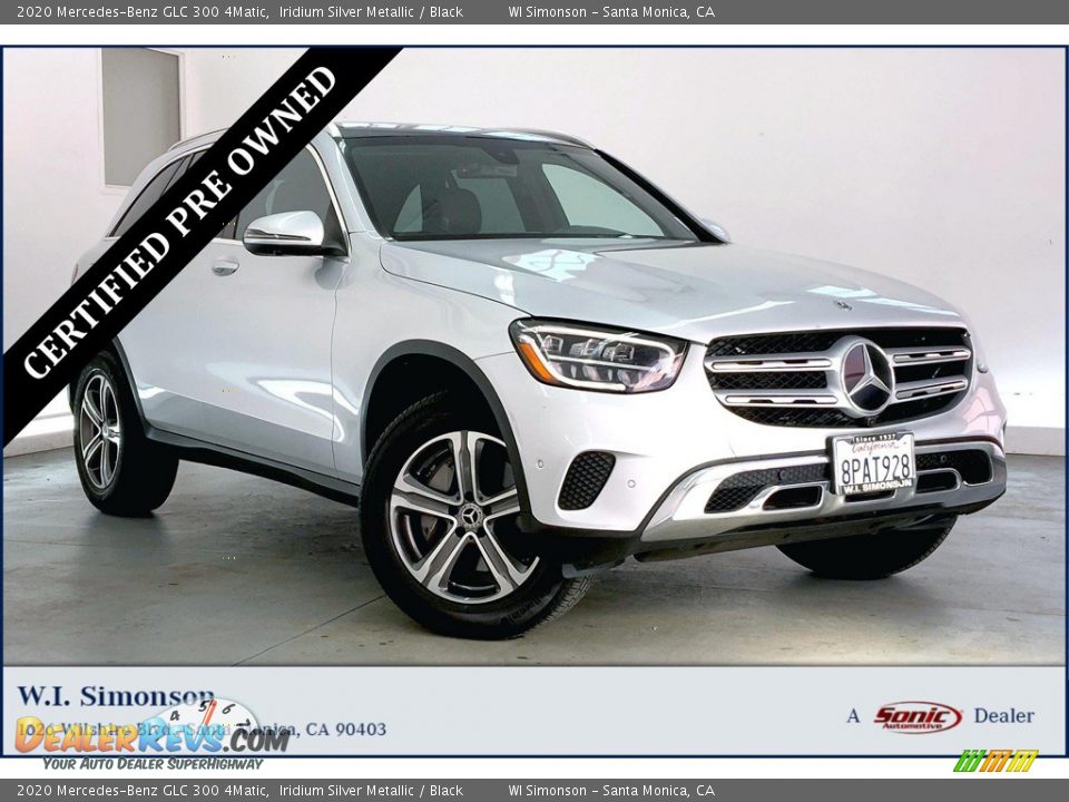 2020 Mercedes-Benz GLC 300 4Matic Iridium Silver Metallic / Black Photo #1