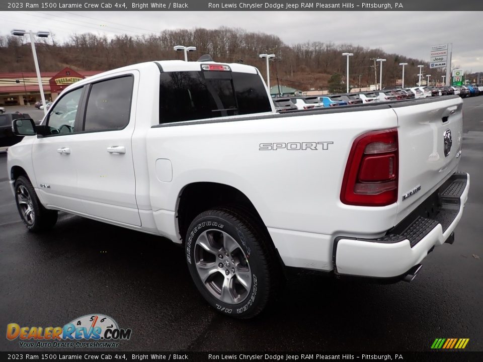 2023 Ram 1500 Laramie Crew Cab 4x4 Bright White / Black Photo #3