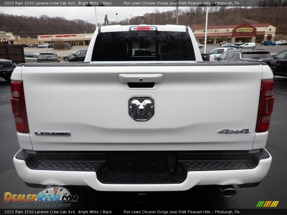 2023 Ram 1500 Laramie Crew Cab 4x4 Bright White / Black Photo #4
