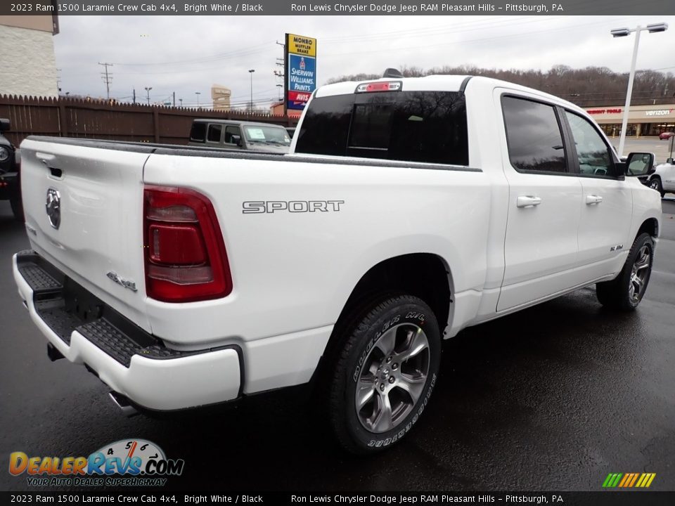 Bright White 2023 Ram 1500 Laramie Crew Cab 4x4 Photo #6