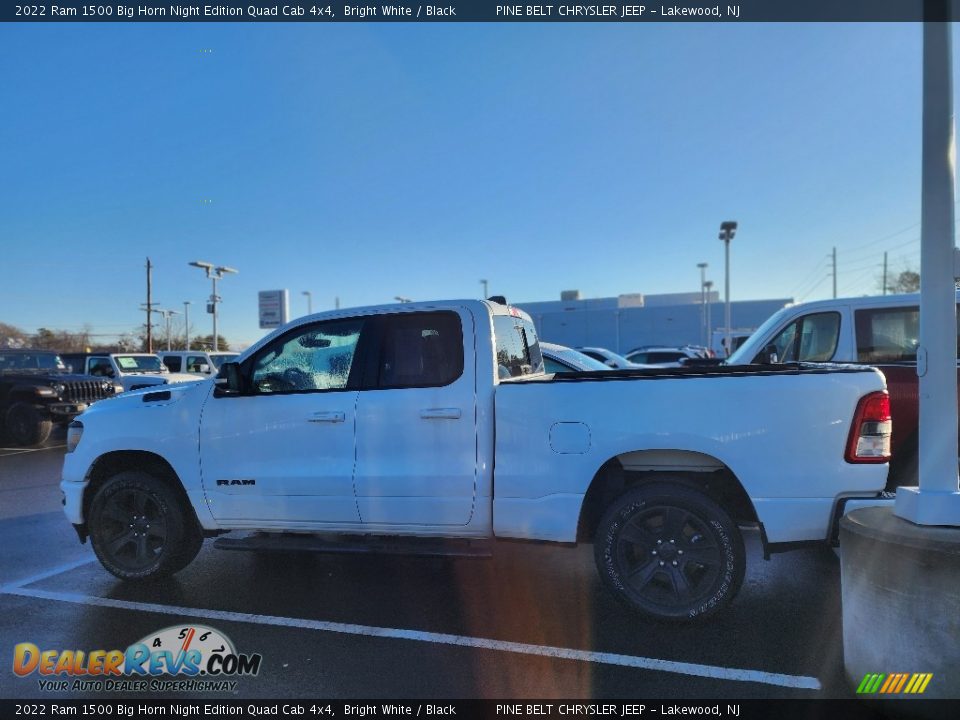 2022 Ram 1500 Big Horn Night Edition Quad Cab 4x4 Bright White / Black Photo #7