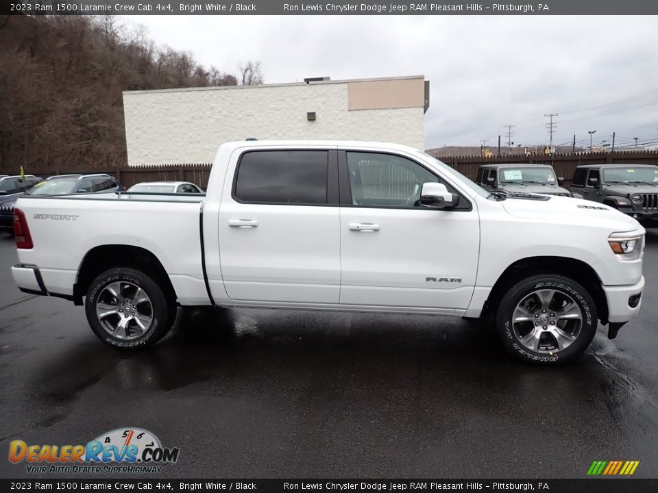 Bright White 2023 Ram 1500 Laramie Crew Cab 4x4 Photo #7