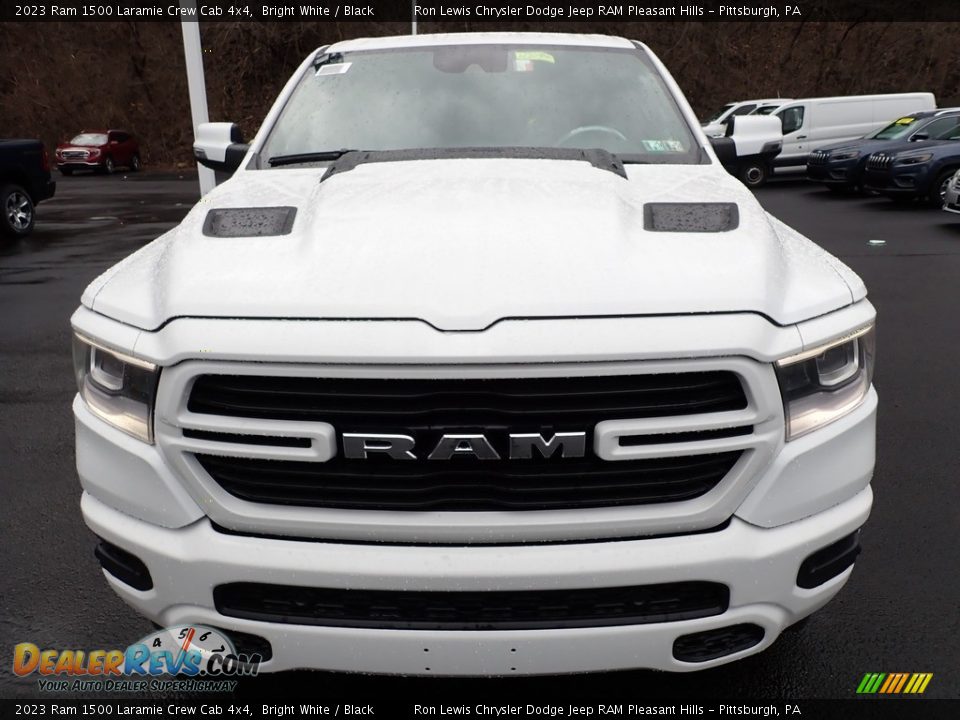 Bright White 2023 Ram 1500 Laramie Crew Cab 4x4 Photo #9