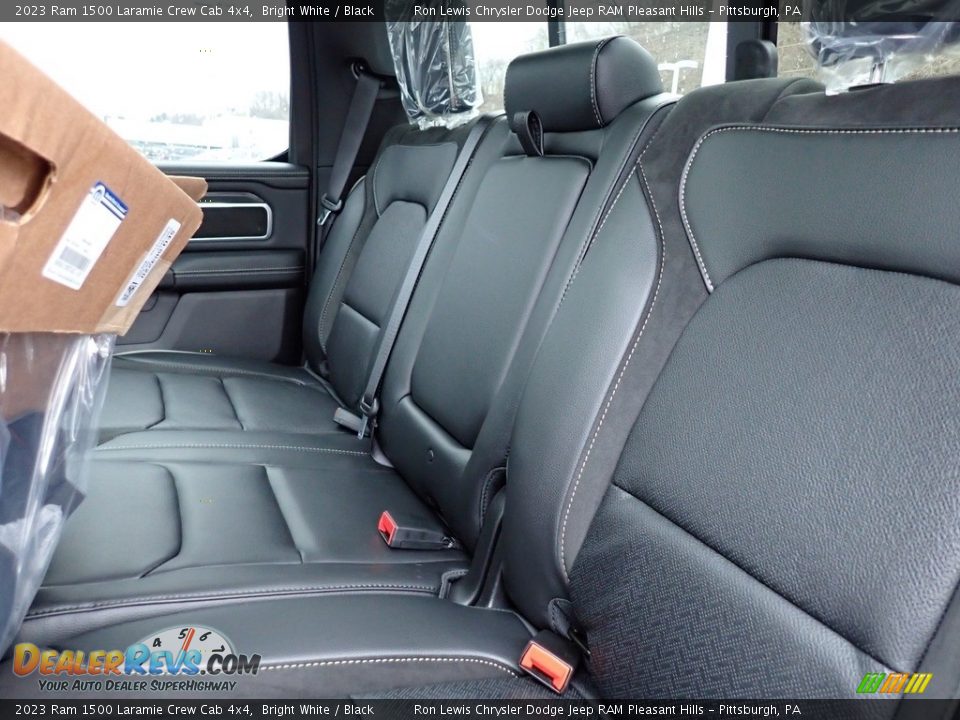 Rear Seat of 2023 Ram 1500 Laramie Crew Cab 4x4 Photo #12