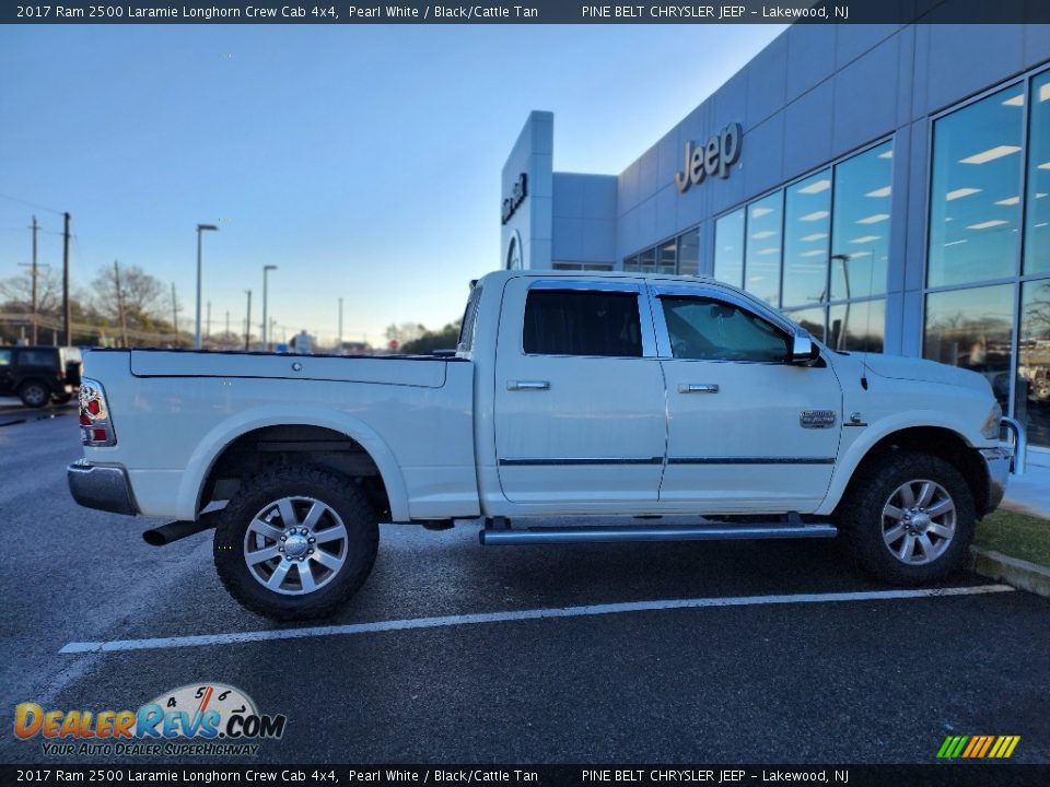 Pearl White 2017 Ram 2500 Laramie Longhorn Crew Cab 4x4 Photo #8