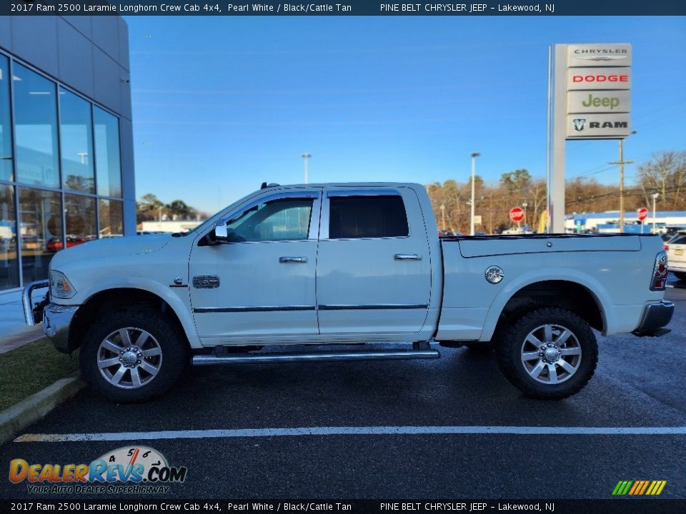 Pearl White 2017 Ram 2500 Laramie Longhorn Crew Cab 4x4 Photo #11