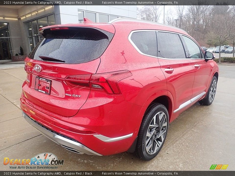 2023 Hyundai Santa Fe Calligraphy AWD Calypso Red / Black Photo #2