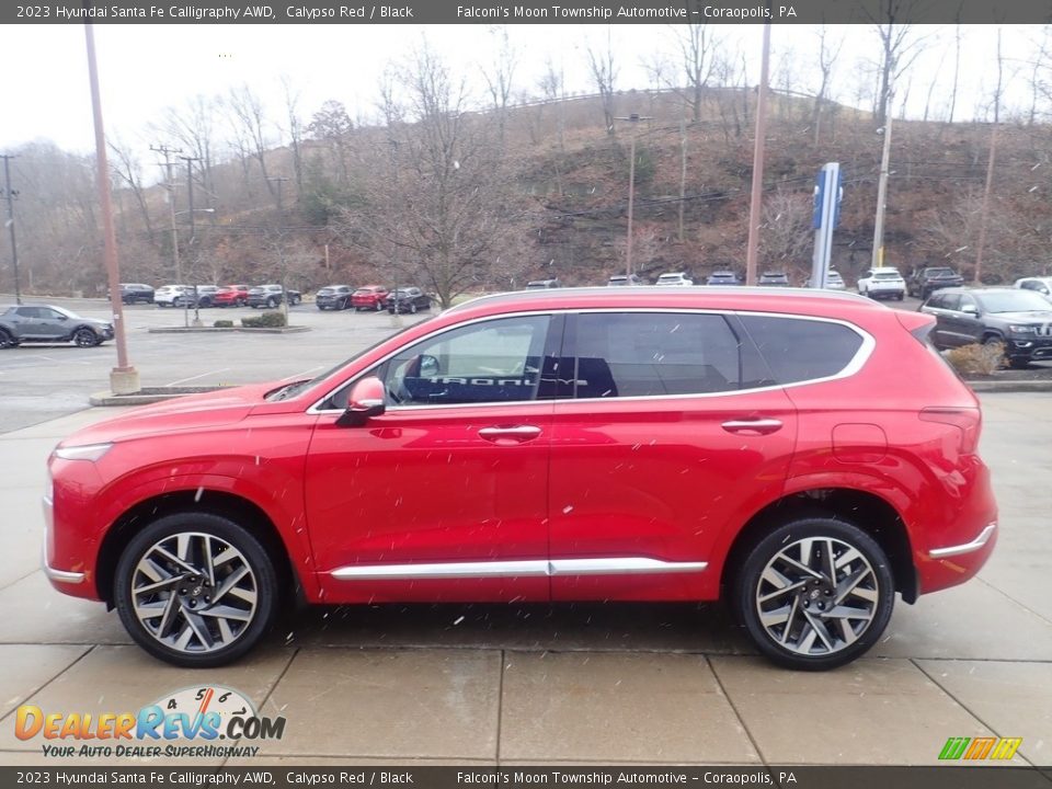 Calypso Red 2023 Hyundai Santa Fe Calligraphy AWD Photo #6