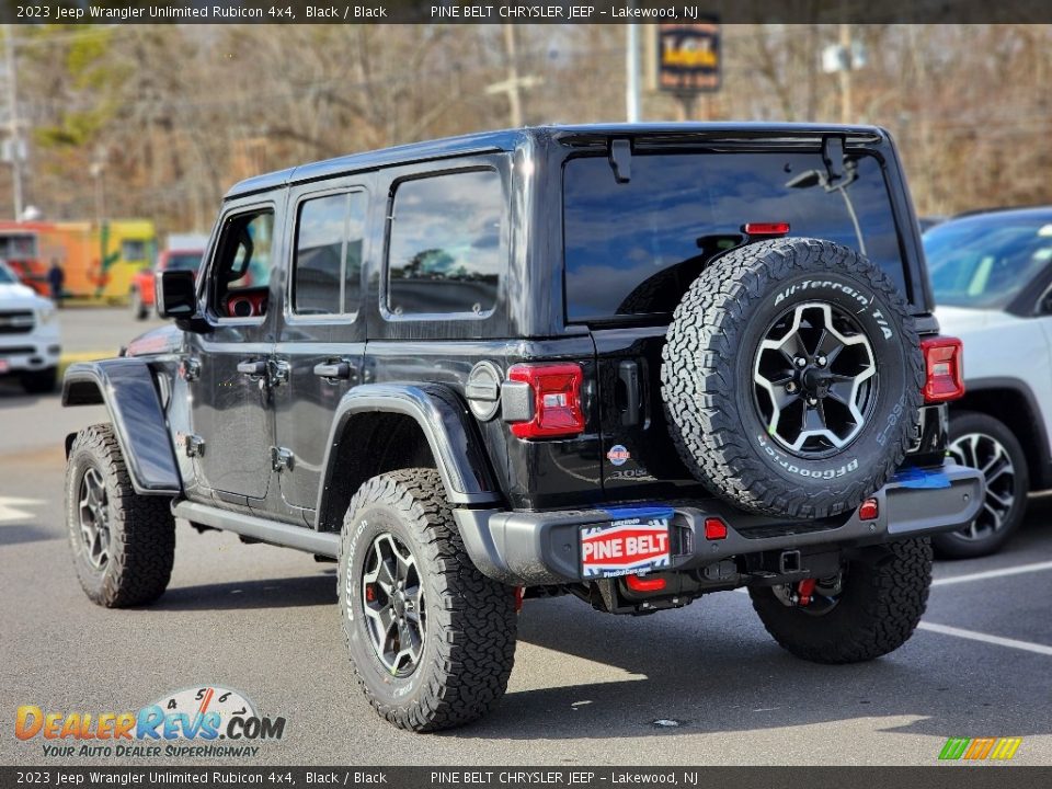 2023 Jeep Wrangler Unlimited Rubicon 4x4 Black / Black Photo #4