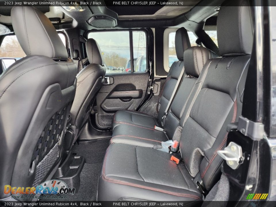 Rear Seat of 2023 Jeep Wrangler Unlimited Rubicon 4x4 Photo #7