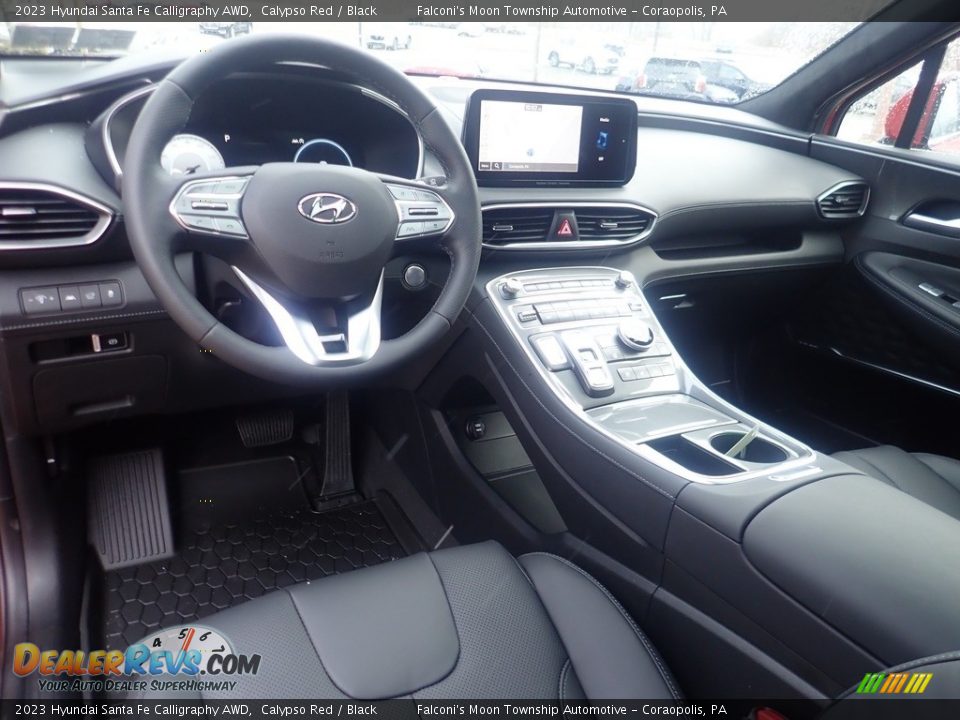 Black Interior - 2023 Hyundai Santa Fe Calligraphy AWD Photo #13