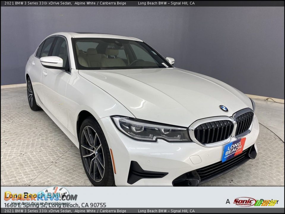 2021 BMW 3 Series 330i xDrive Sedan Alpine White / Canberra Beige Photo #1