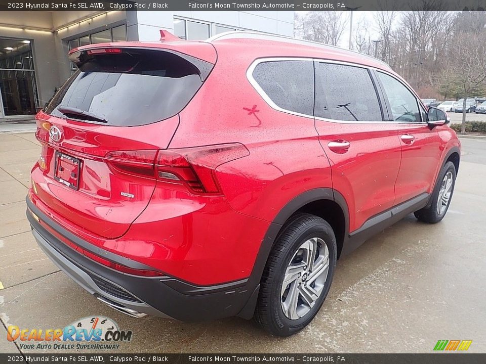 2023 Hyundai Santa Fe SEL AWD Calypso Red / Black Photo #2