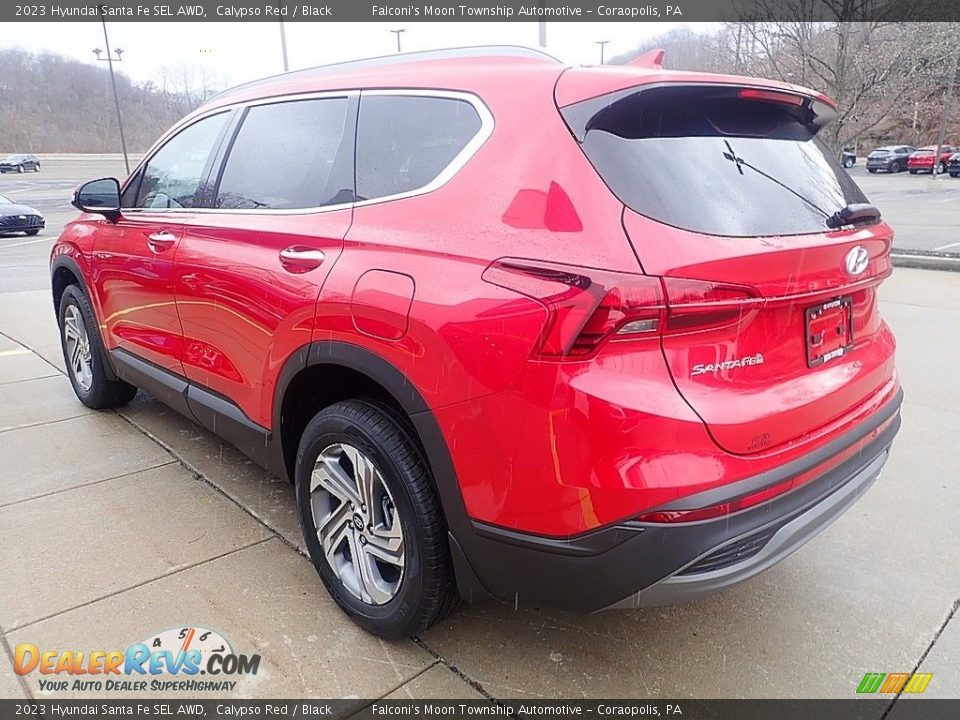 2023 Hyundai Santa Fe SEL AWD Calypso Red / Black Photo #5