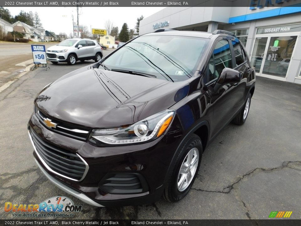 2022 Chevrolet Trax LT AWD Black Cherry Metallic / Jet Black Photo #2