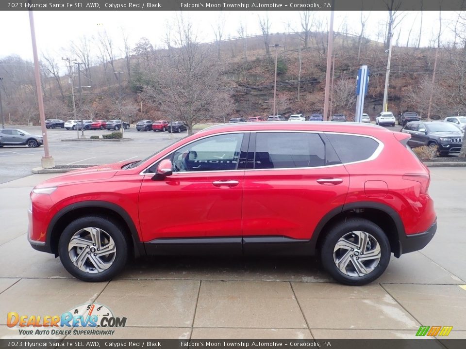 2023 Hyundai Santa Fe SEL AWD Calypso Red / Black Photo #6