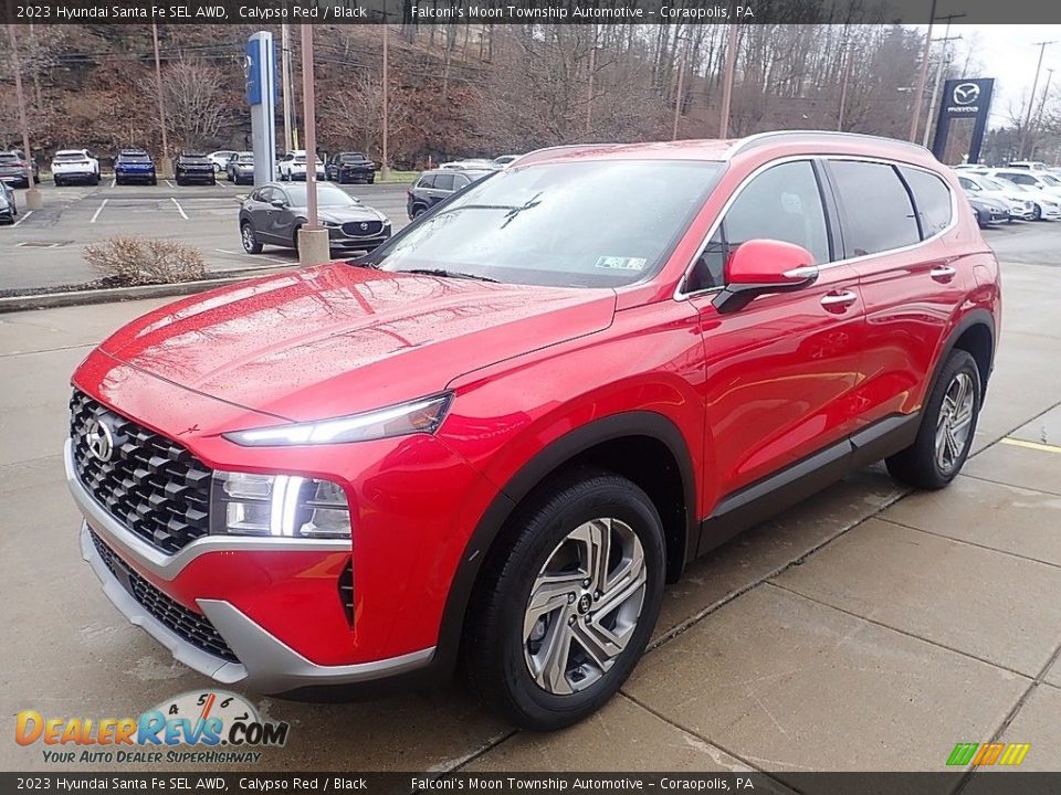 2023 Hyundai Santa Fe SEL AWD Calypso Red / Black Photo #7