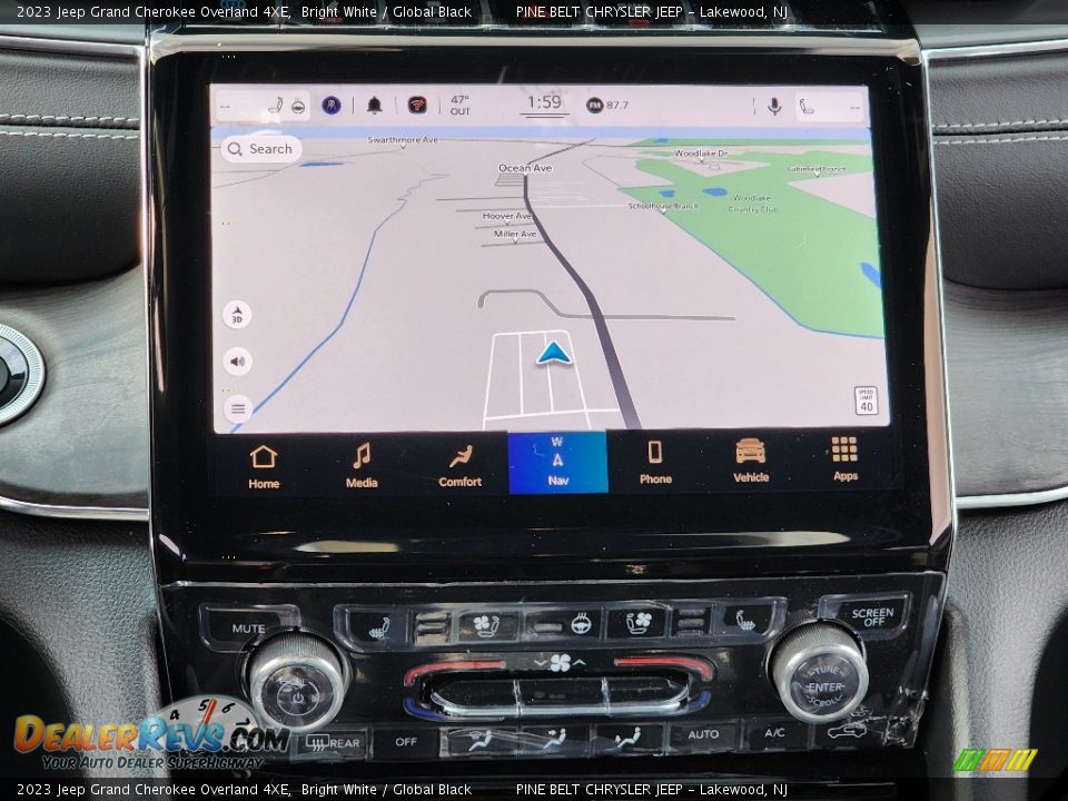 Navigation of 2023 Jeep Grand Cherokee Overland 4XE Photo #14