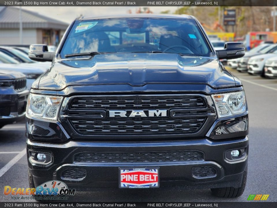 2023 Ram 1500 Big Horn Crew Cab 4x4 Diamond Black Crystal Pearl / Black Photo #2