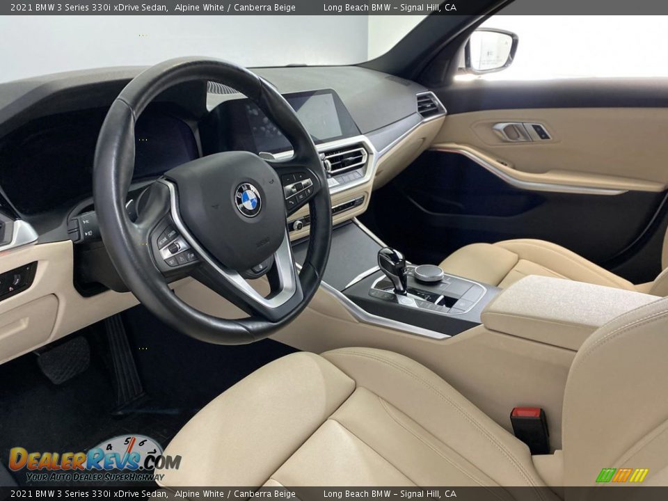 2021 BMW 3 Series 330i xDrive Sedan Alpine White / Canberra Beige Photo #15