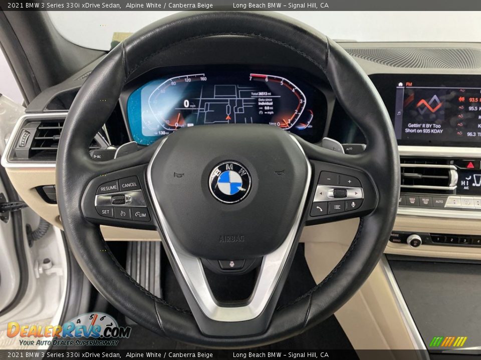 2021 BMW 3 Series 330i xDrive Sedan Alpine White / Canberra Beige Photo #17