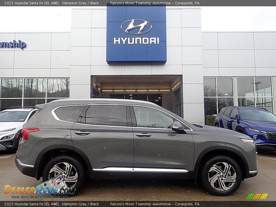 Hampton Gray 2023 Hyundai Santa Fe SEL AWD Photo #1
