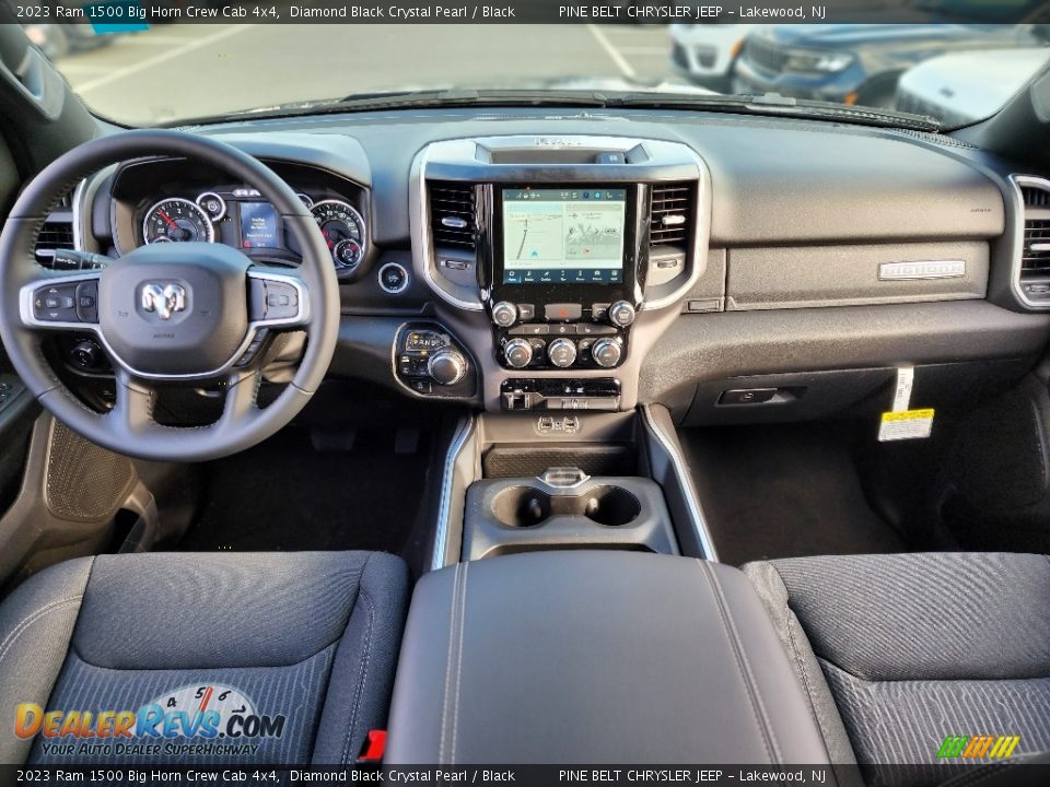 2023 Ram 1500 Big Horn Crew Cab 4x4 Diamond Black Crystal Pearl / Black Photo #7