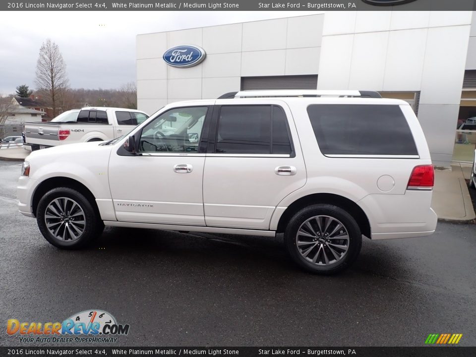 White Platinum Metallic 2016 Lincoln Navigator Select 4x4 Photo #2