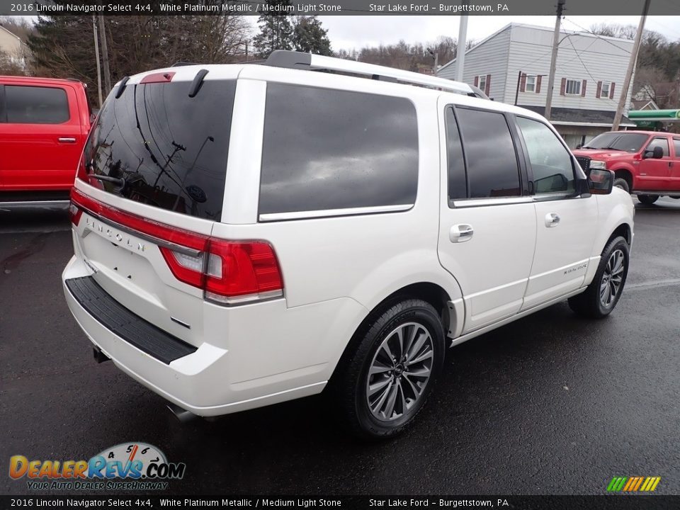 White Platinum Metallic 2016 Lincoln Navigator Select 4x4 Photo #5