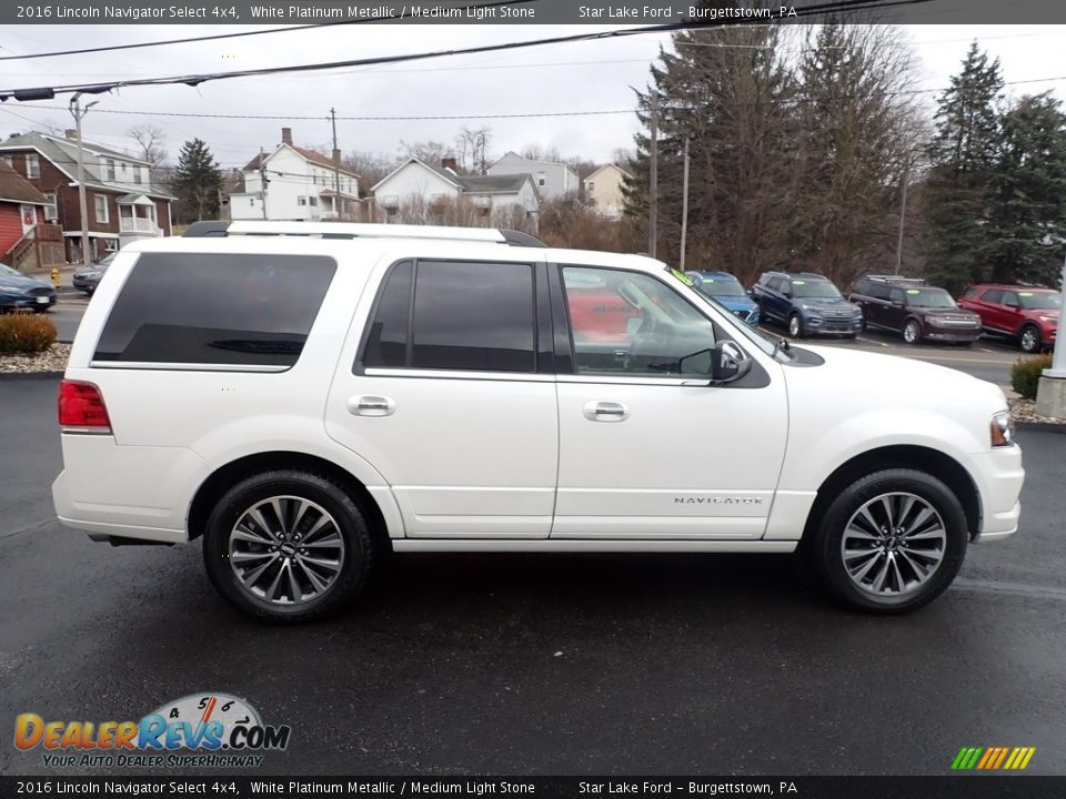 White Platinum Metallic 2016 Lincoln Navigator Select 4x4 Photo #6