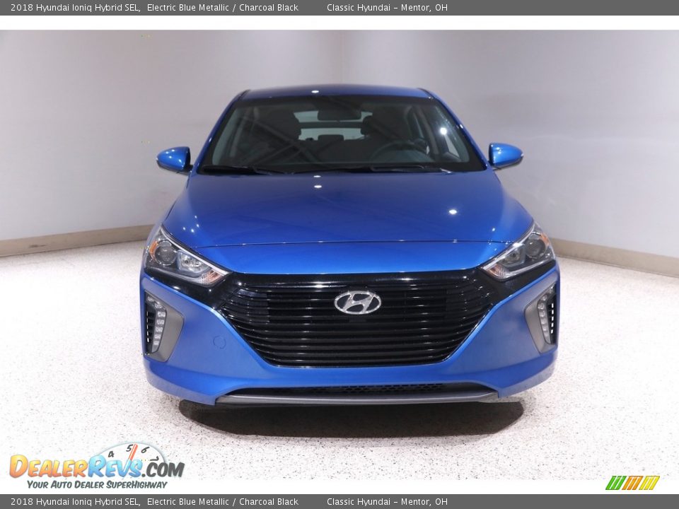 2018 Hyundai Ioniq Hybrid SEL Electric Blue Metallic / Charcoal Black Photo #2