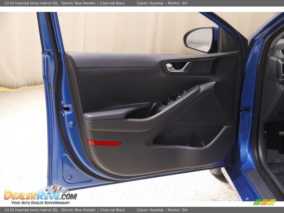 2018 Hyundai Ioniq Hybrid SEL Electric Blue Metallic / Charcoal Black Photo #4