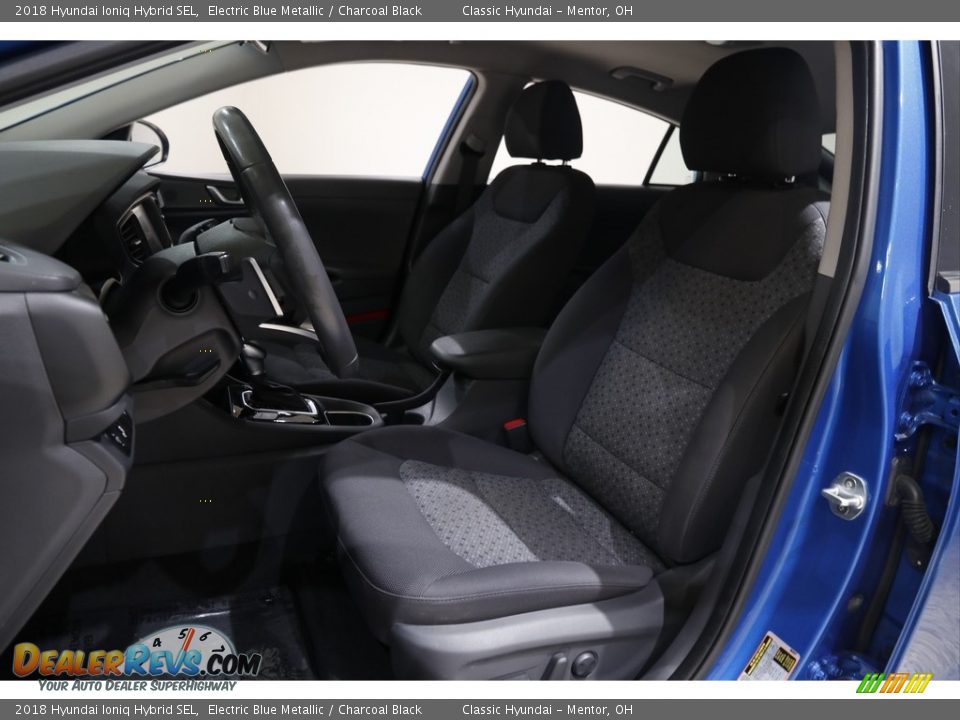 2018 Hyundai Ioniq Hybrid SEL Electric Blue Metallic / Charcoal Black Photo #5
