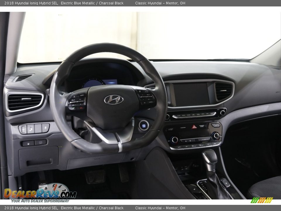 2018 Hyundai Ioniq Hybrid SEL Electric Blue Metallic / Charcoal Black Photo #6