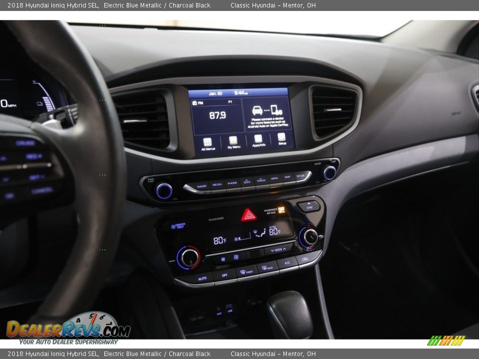 2018 Hyundai Ioniq Hybrid SEL Electric Blue Metallic / Charcoal Black Photo #9