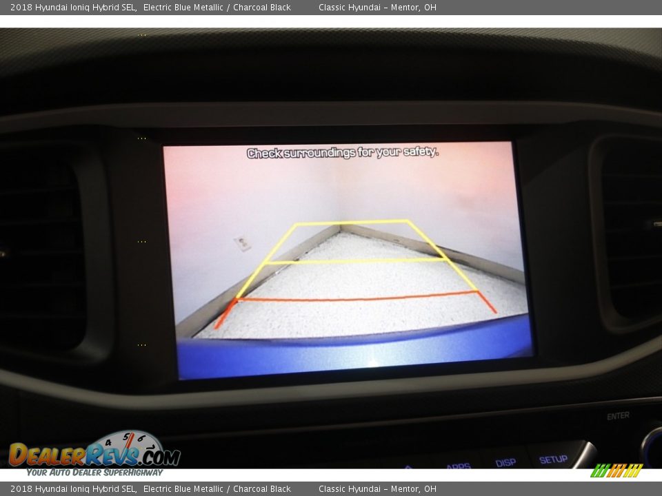 2018 Hyundai Ioniq Hybrid SEL Electric Blue Metallic / Charcoal Black Photo #11
