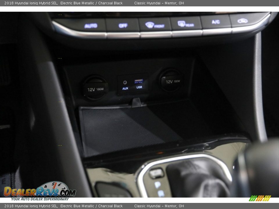 2018 Hyundai Ioniq Hybrid SEL Electric Blue Metallic / Charcoal Black Photo #12