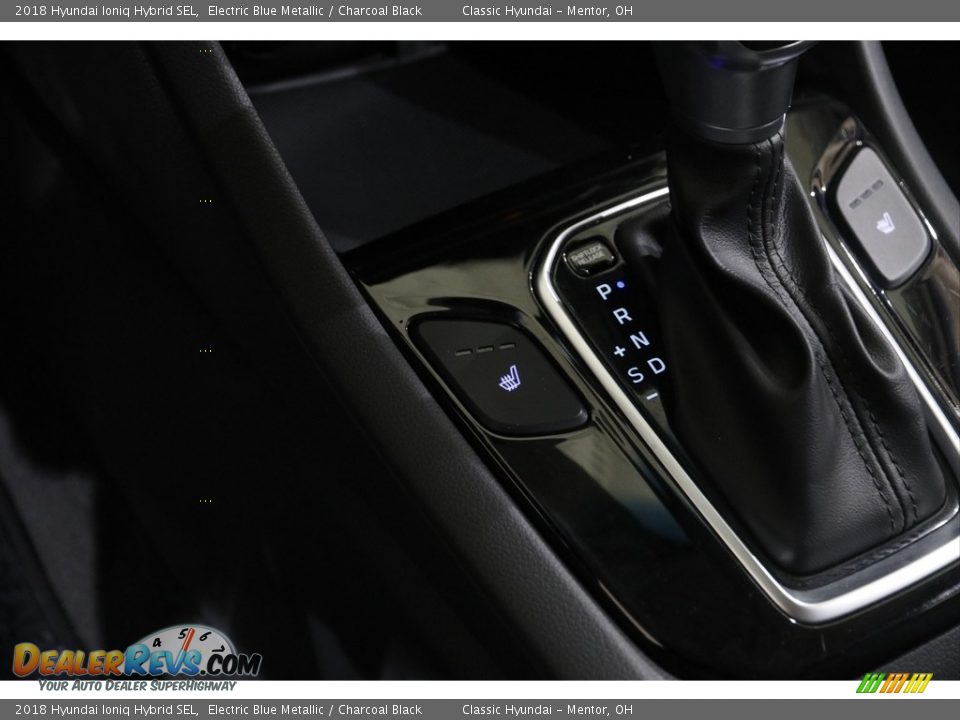 2018 Hyundai Ioniq Hybrid SEL Electric Blue Metallic / Charcoal Black Photo #14