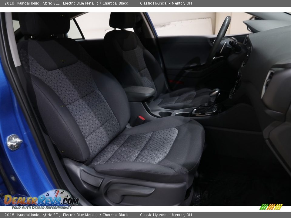 2018 Hyundai Ioniq Hybrid SEL Electric Blue Metallic / Charcoal Black Photo #15