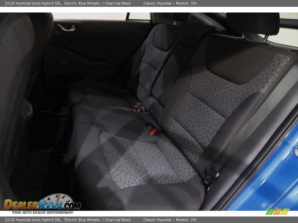 2018 Hyundai Ioniq Hybrid SEL Electric Blue Metallic / Charcoal Black Photo #17