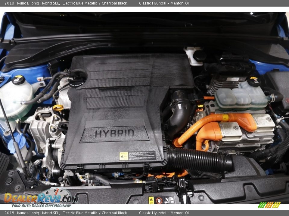 2018 Hyundai Ioniq Hybrid SEL Electric Blue Metallic / Charcoal Black Photo #19