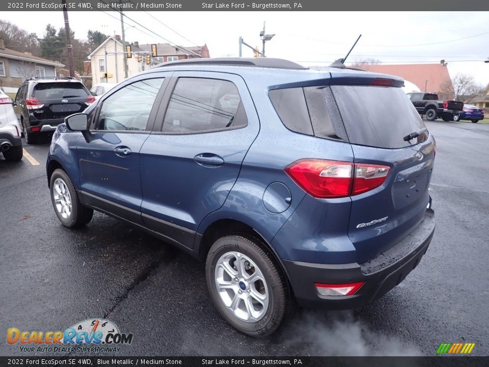 2022 Ford EcoSport SE 4WD Blue Metallic / Medium Stone Photo #3