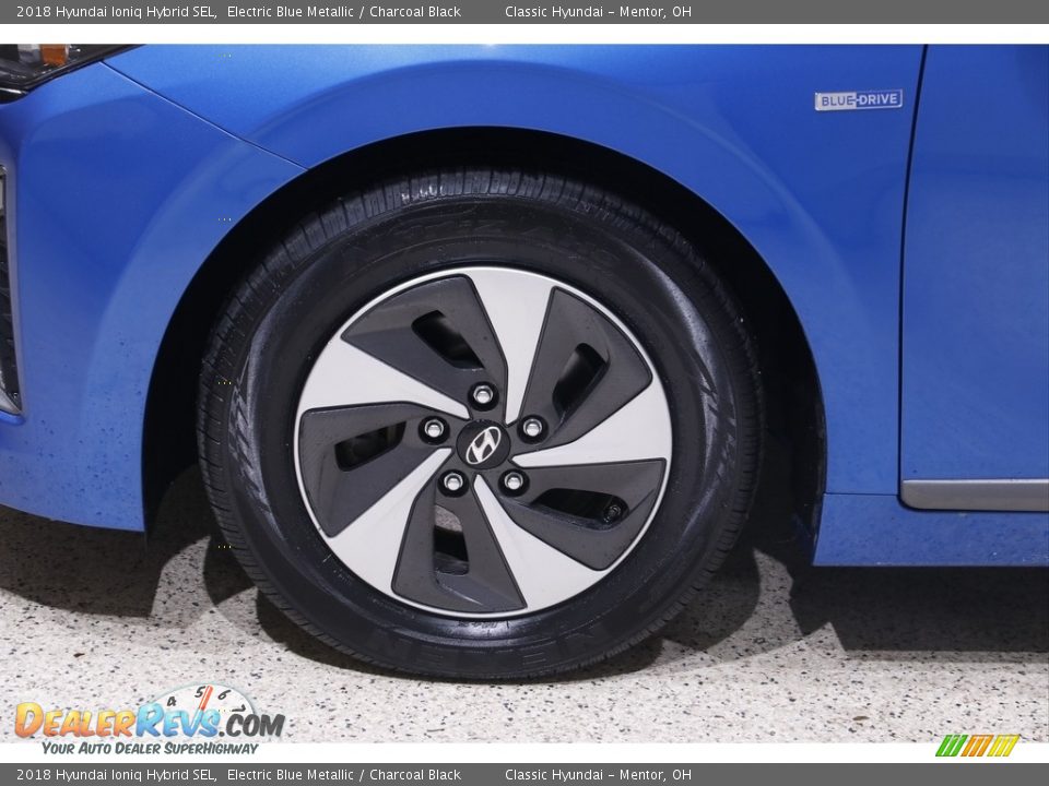 2018 Hyundai Ioniq Hybrid SEL Electric Blue Metallic / Charcoal Black Photo #20