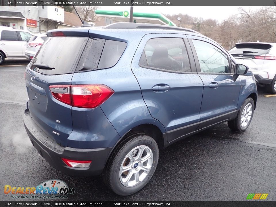 2022 Ford EcoSport SE 4WD Blue Metallic / Medium Stone Photo #5