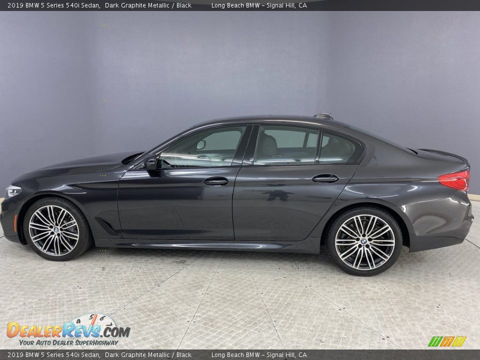 2019 BMW 5 Series 540i Sedan Dark Graphite Metallic / Black Photo #3