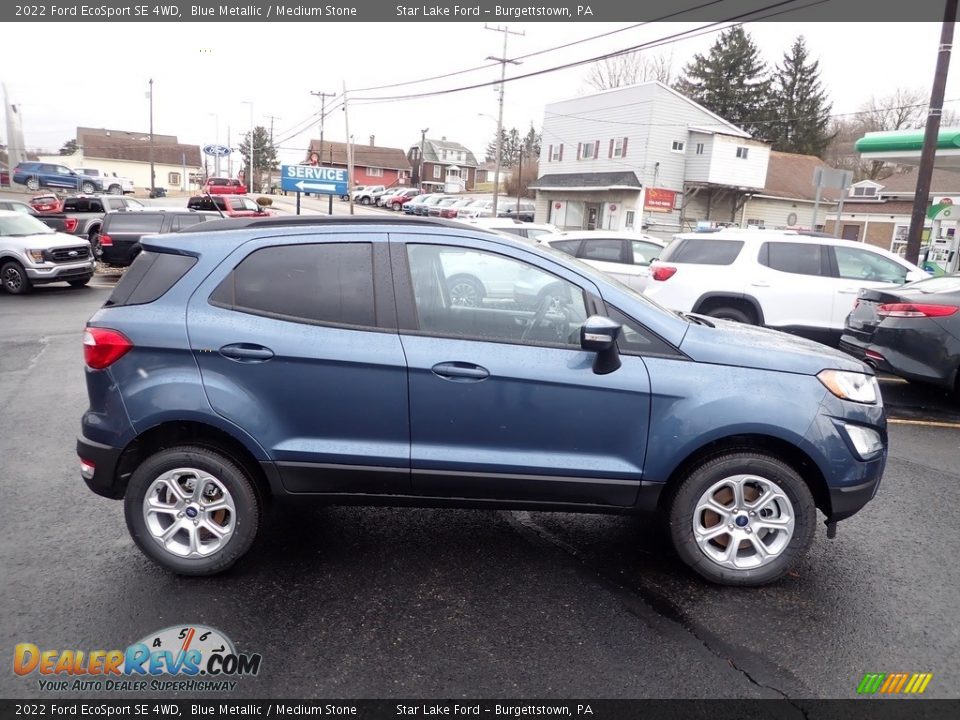 2022 Ford EcoSport SE 4WD Blue Metallic / Medium Stone Photo #6